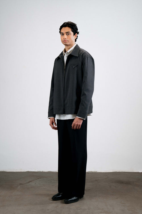Merino Wool Jacket — Grey