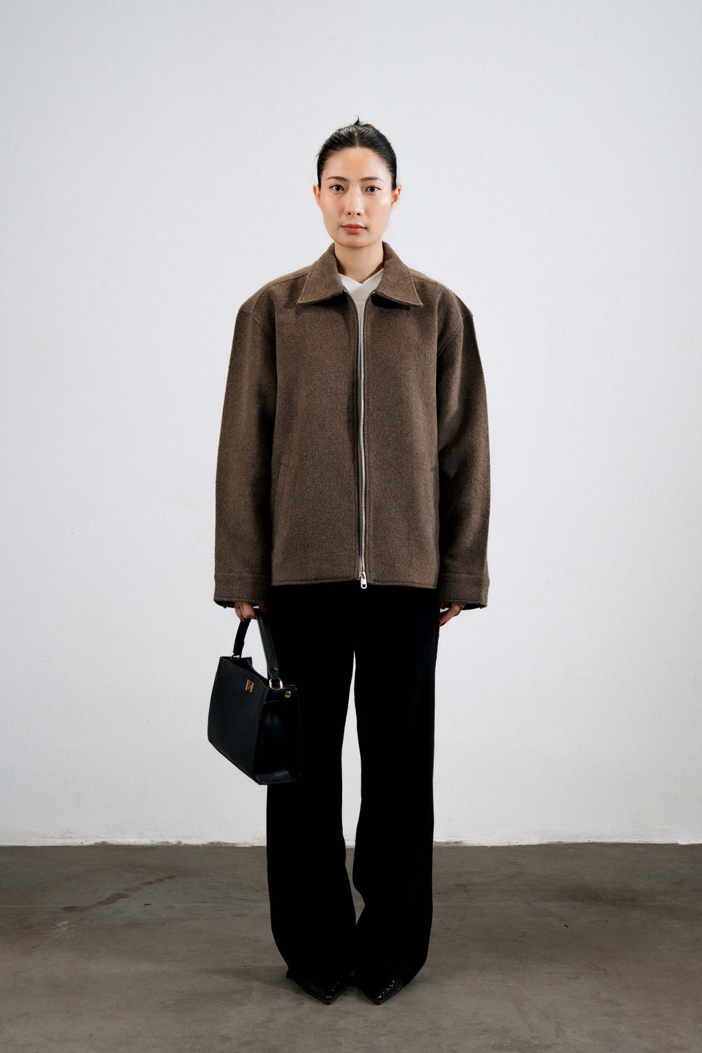 Hair-on Wool Jacket — Brown