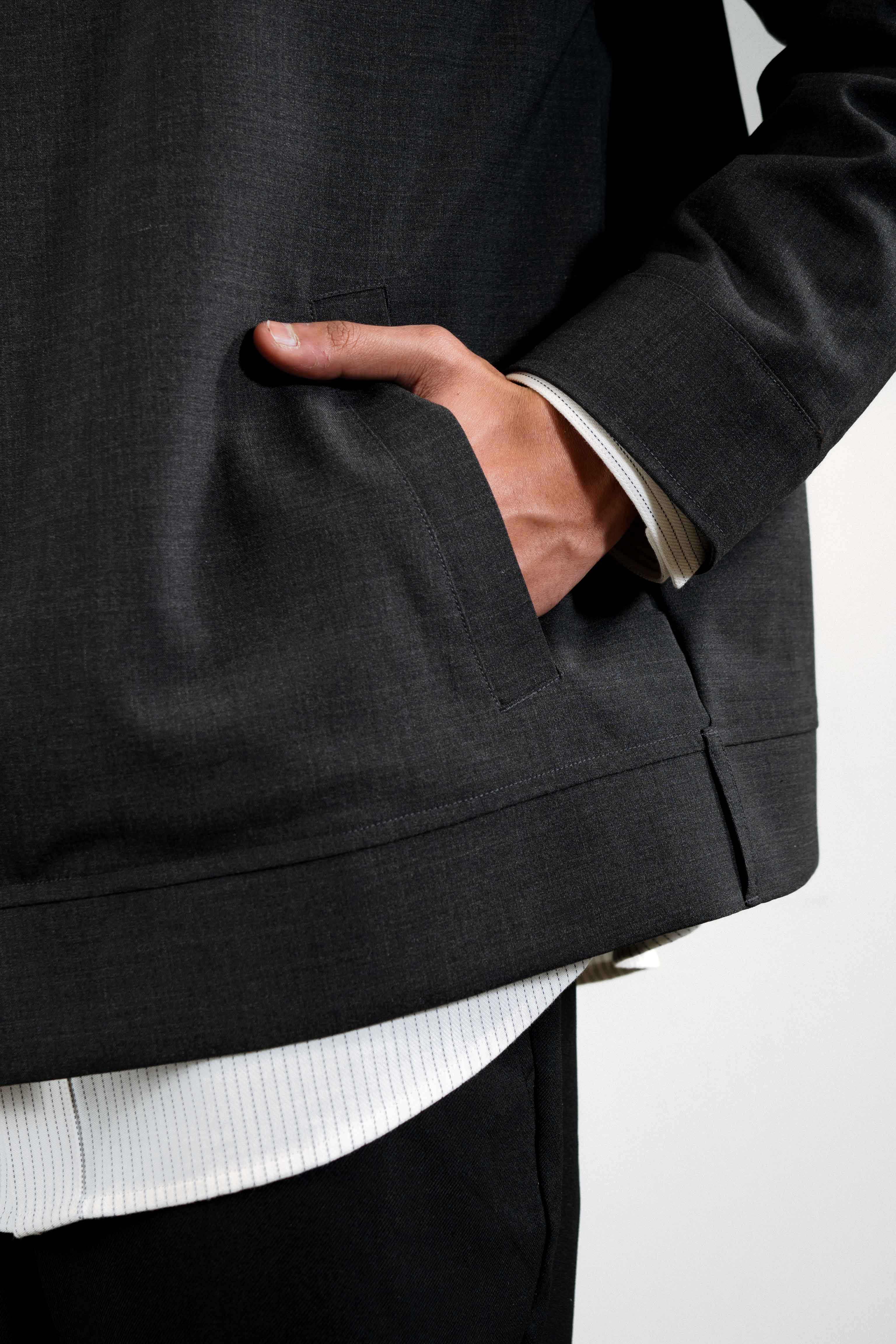 Merino Wool Jacket — Grey